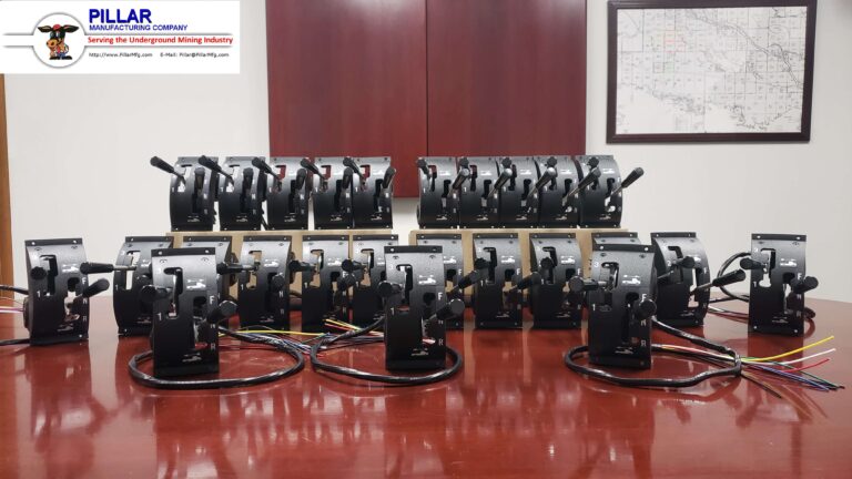 Several shifters sitting on a display table